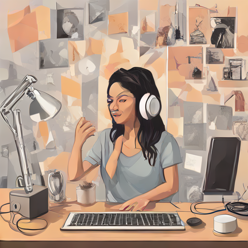 Ilustración de un cerebro humano conectado a una red, representando la colaboración entre la mente humana y la inteligencia artificial en el proceso creativo.