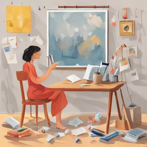 Persona mirando una pantalla con una imagen generada por IA, expresando contemplación y asombro ante el potencial de la tecnología.